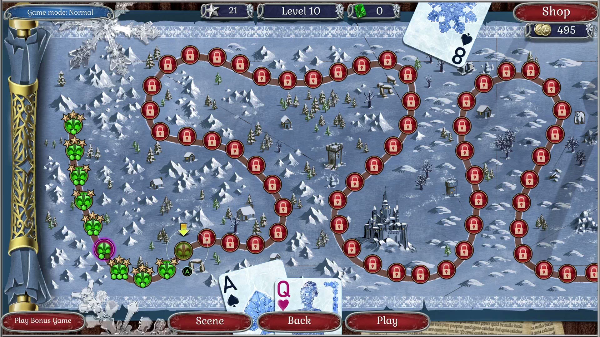 Jewel Match Solitaire: Winterscapes. Изображение 3
