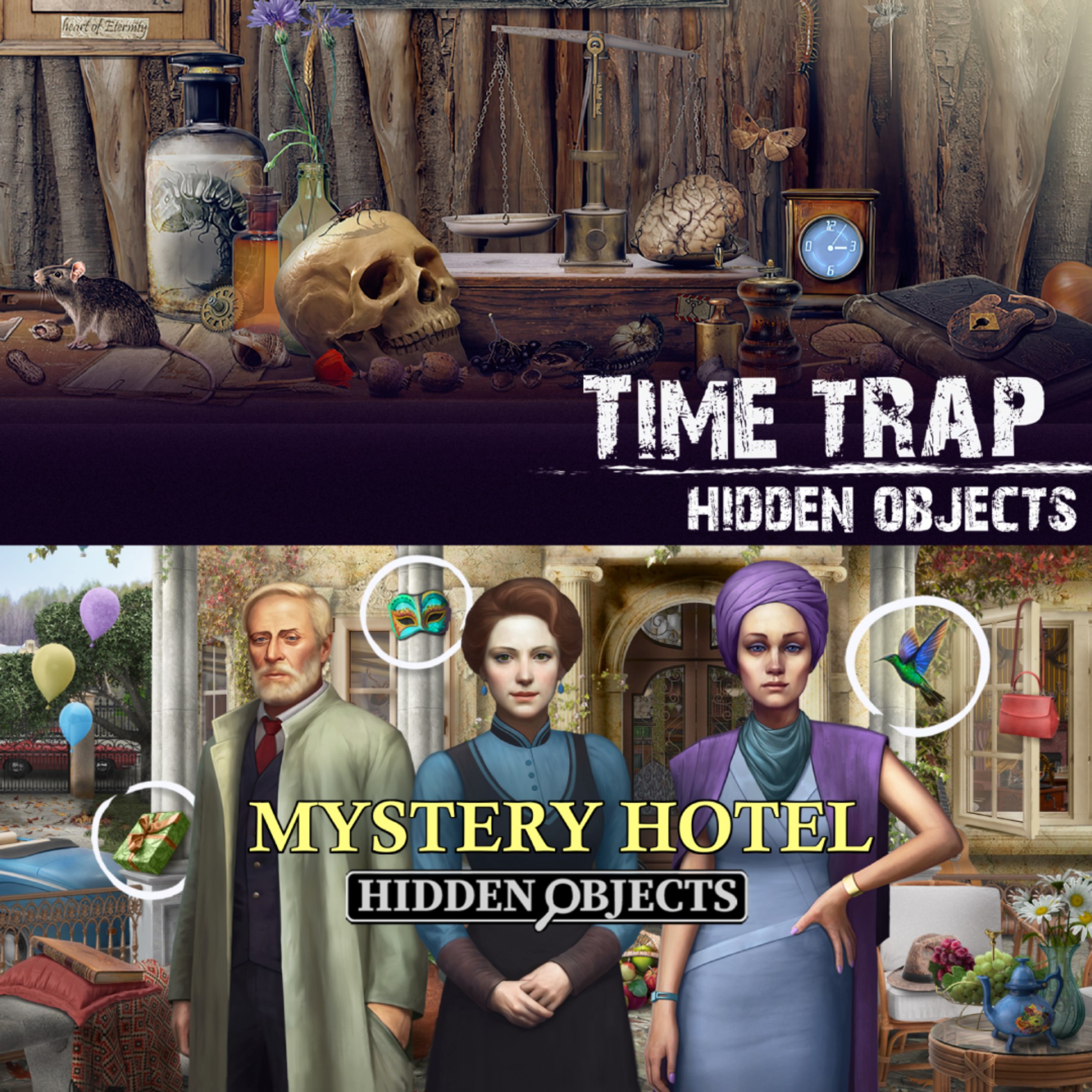 Time Trap & Mystery Hotel - Hidden Objects Games Bundle. Изображение 1
