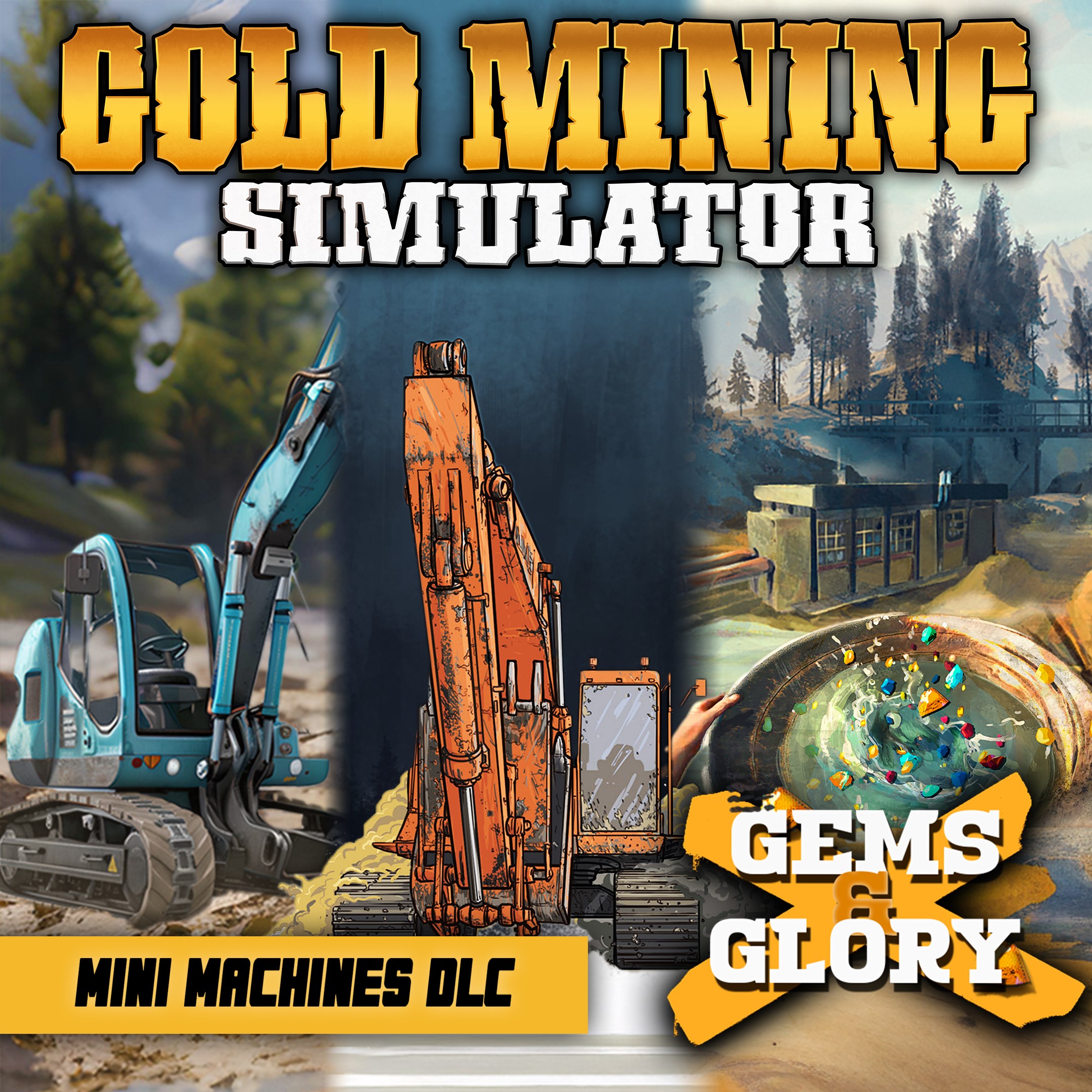 Gold Mining Simulator + Gems & Glory DLC + Mini Mining Machines DLC. Изображение 1