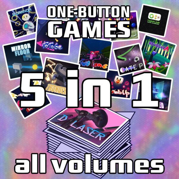 One Button Games 5-in-1 all volumes bundle. Изображение 1