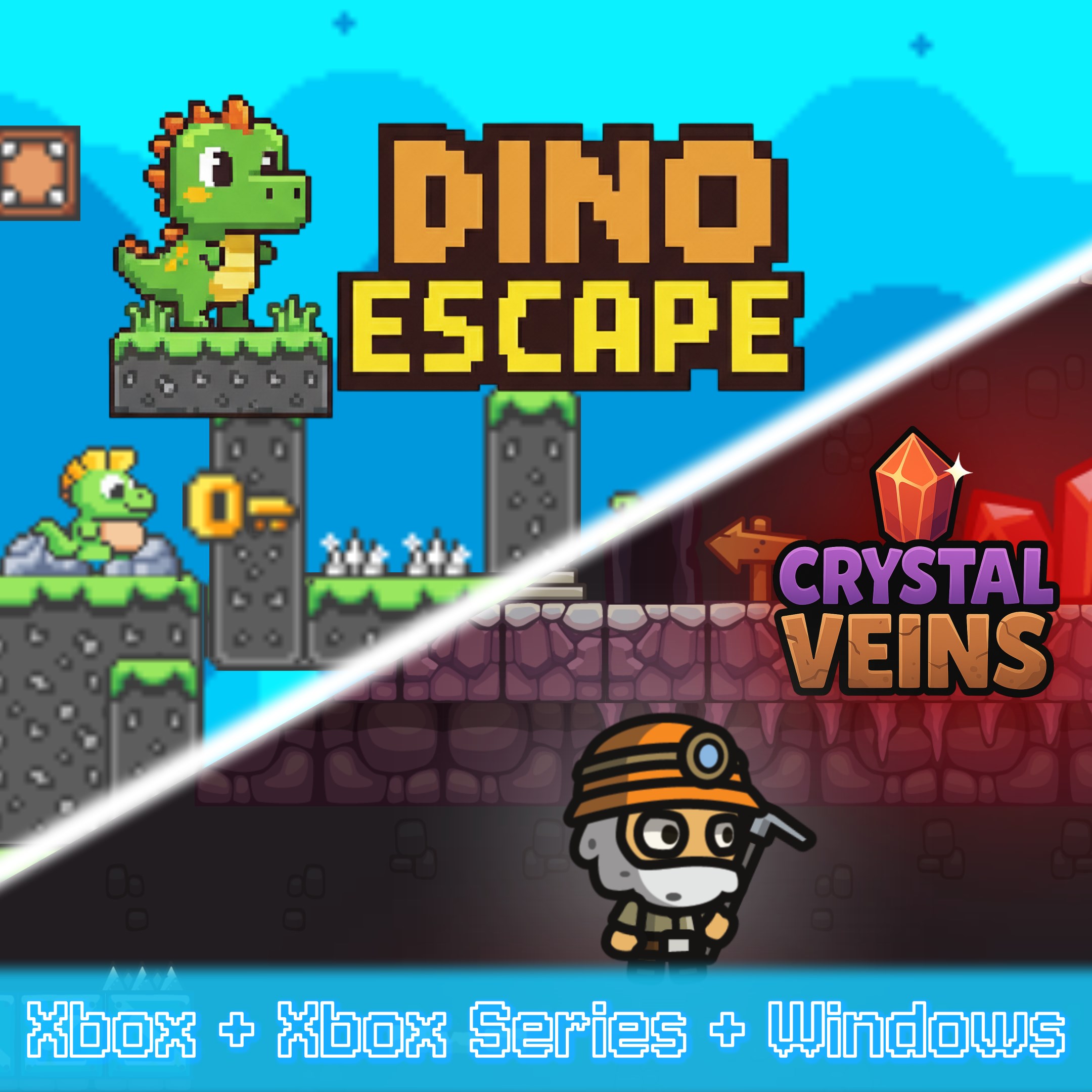 Dino Escape & Crystal Veins (Bundle). Изображение 1