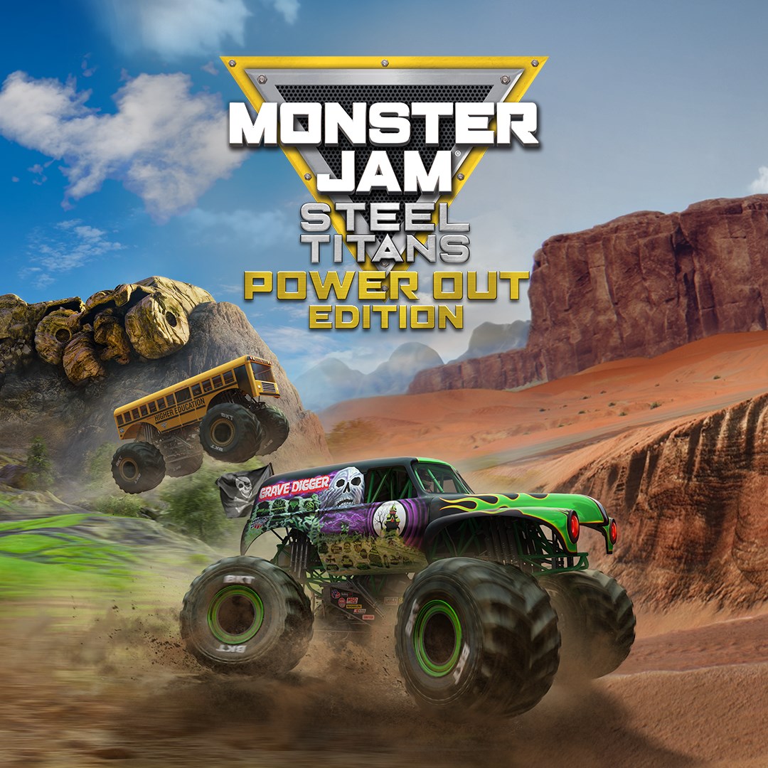 Monster Jam Steel Titans Power Out Bundle. Изображение 1