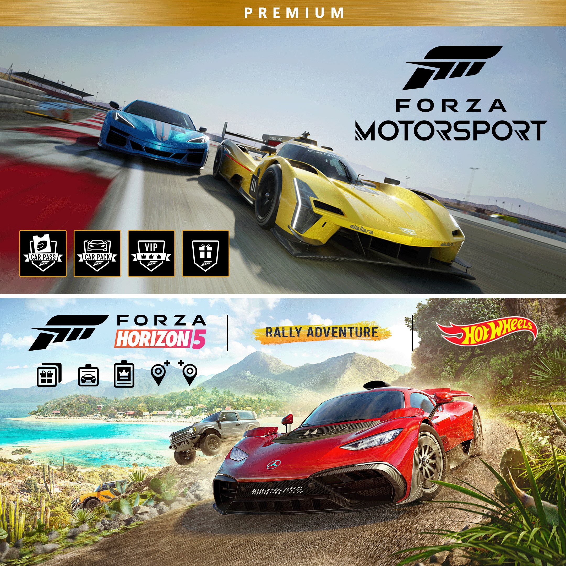 Forza Motorsport and Forza Horizon 5 Premium Editions Bundle. Изображение 1