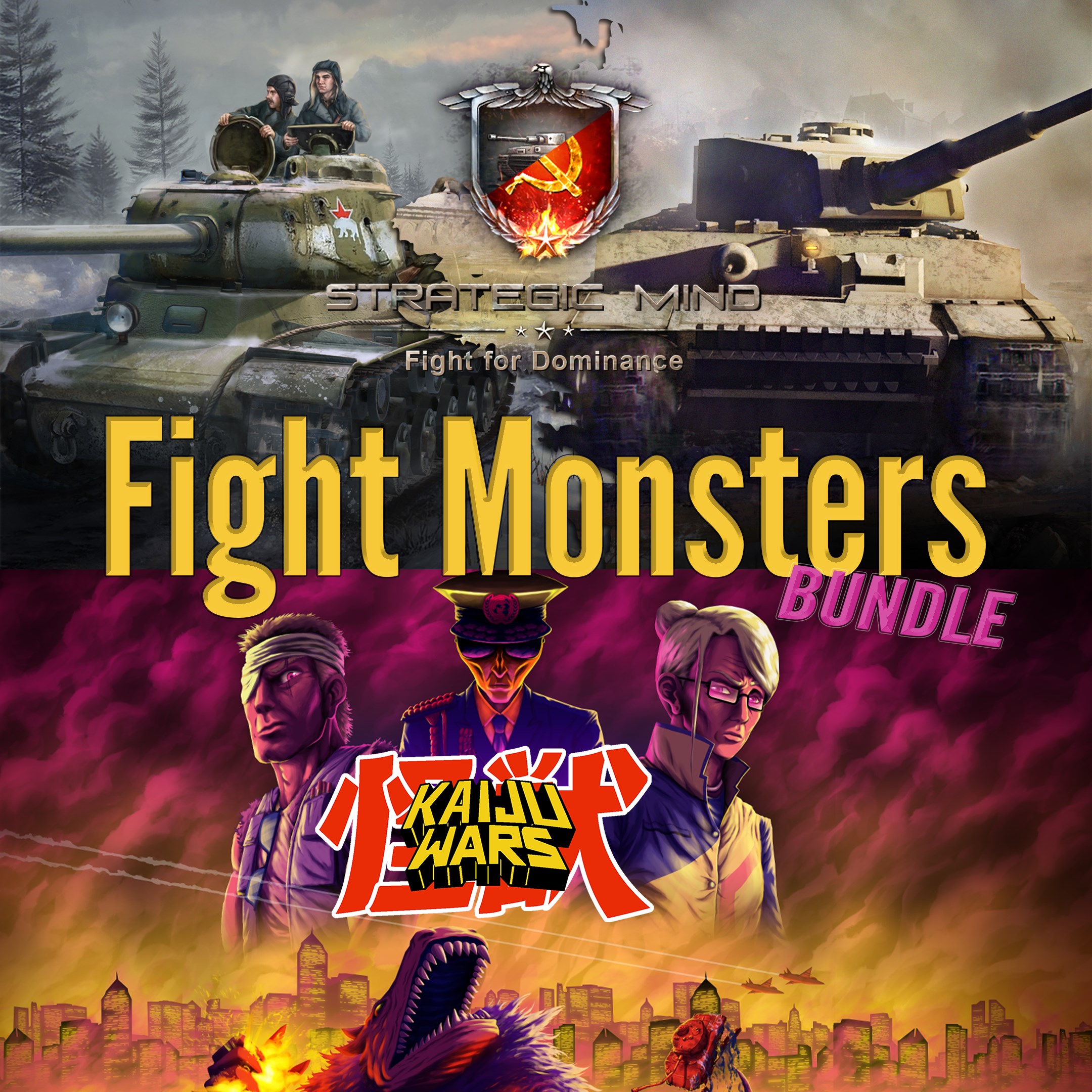 Strategic Mind: Fight for Dominance + Kaiju Wars - Fight Monsters Bundle. Изображение 1