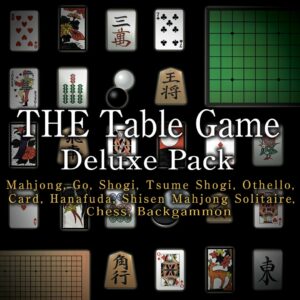 THE Table Game Deluxe Pack -Mahjong, Go, Shogi, Tsume Shogi, Othello, Card, Hanafuda, Shisen Mahjong Solitaire, Chess, Backgammon- [One, X|S]