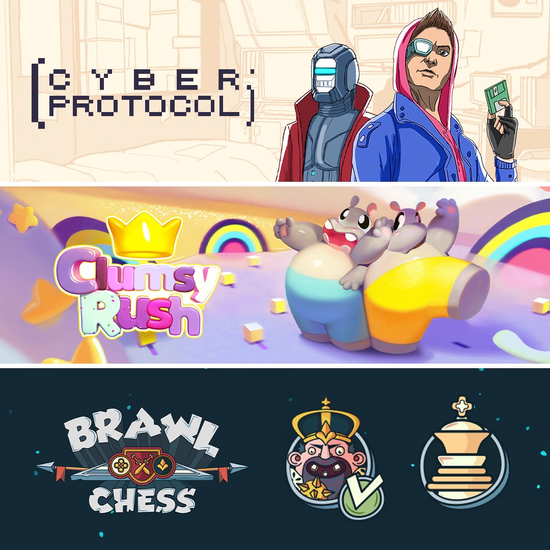 Cyber Protocol + Clumsy Rush + Brawl Chess. Изображение 1