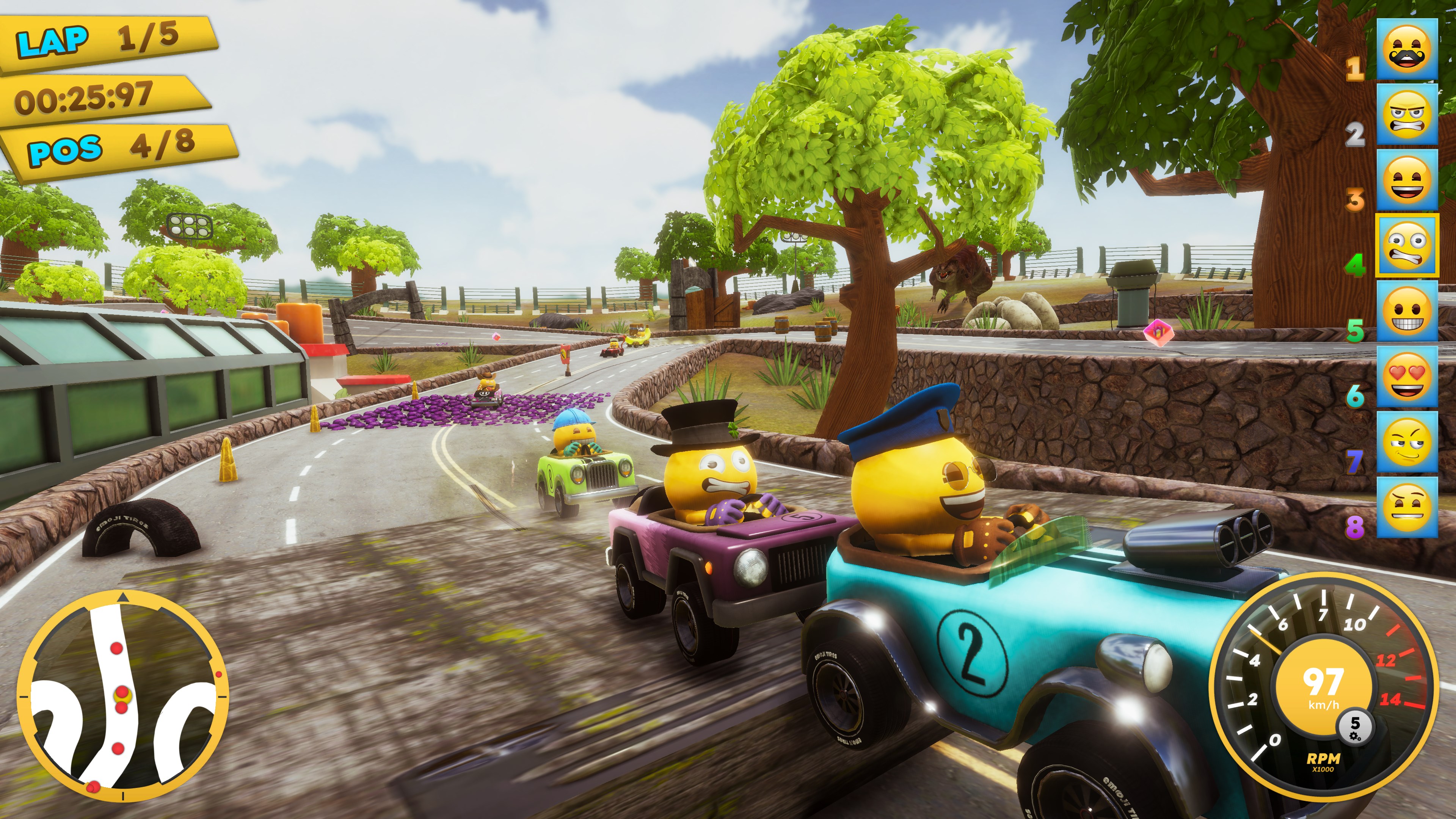 emoji Kart Racer. Изображение 2