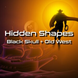 Hidden Shapes: Black Skull + Old West [One, X|S]