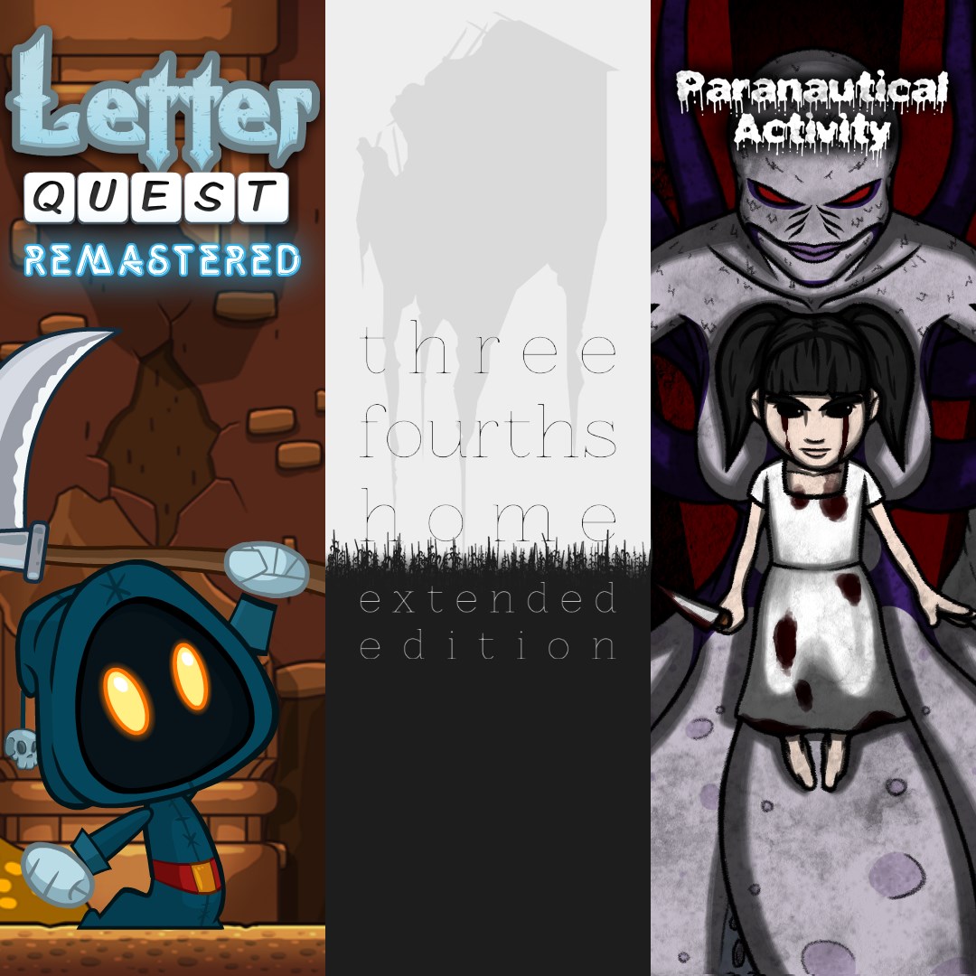 Letter Quest: Grimm's Journey/ Three Fourths Home: Extended Edition/ Paranautical Activity Bundle. Изображение 1