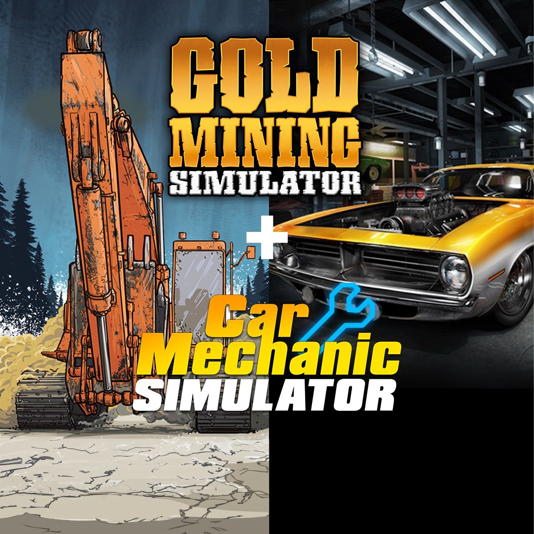 Пакет симуляторов: Car Mechanic Simulator и Золотая лихорадка [Gold Mining Simulato] (ДВОЙНОЙ НАБОР). Изображение 1