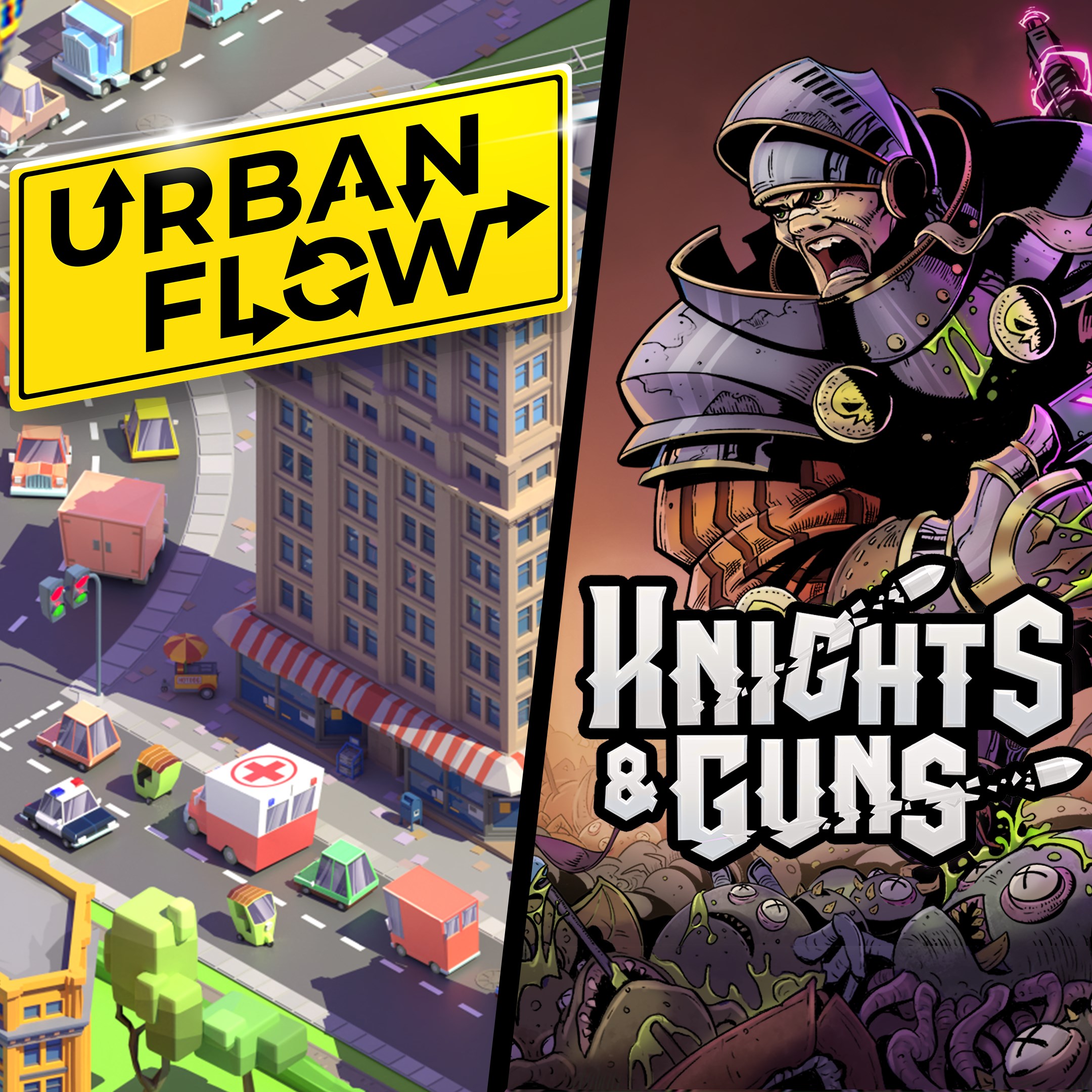 Couch Co-Op: Urban Flow + Knights & Guns. Изображение 1