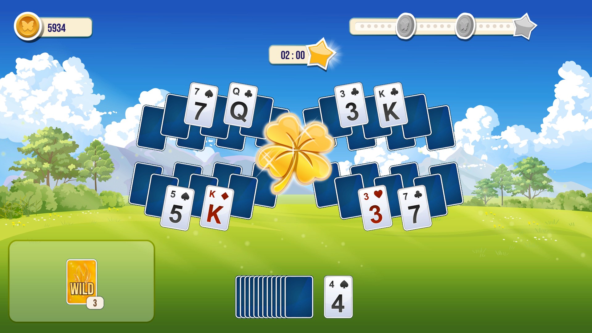 Solitaire TriPeaks Flowers. Изображение 4